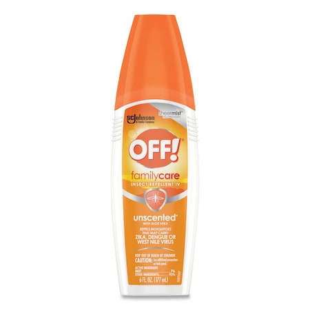 Off FamilyCare Unscented Spray Insect Repellent, 6 oz Spray Bottle, PK12 654458